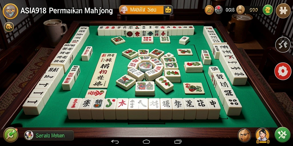 Tangkapan layar gameplay ASIA918 menampilkan momen seru dalam permainan Mahjong.