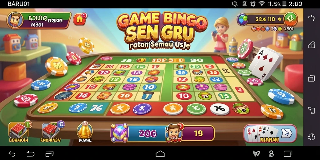 Tampilan gameplay menarik dari game Bingo BARU01.