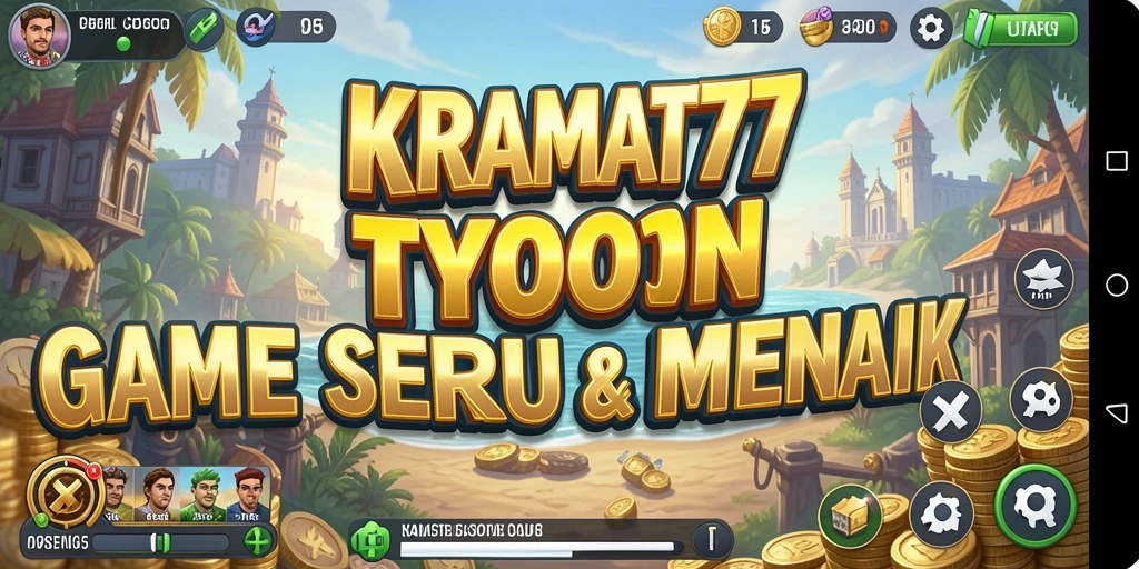 Tangkapan layar gameplay KRAMAT77 yang menampilkan strategi dan manajemen bisnis.