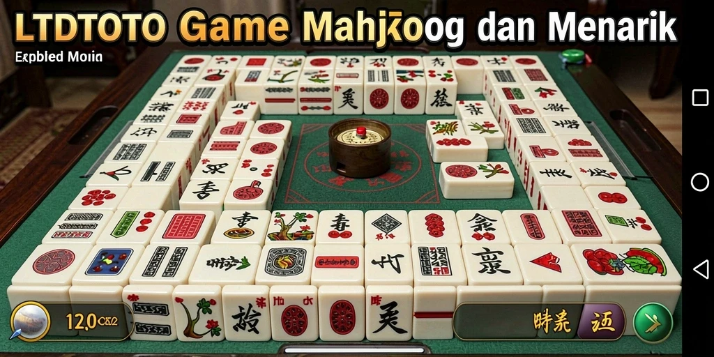 Screenshot LTDTOTO menampilkan gameplay Mahjong yang menarik dan penuh tantangan.