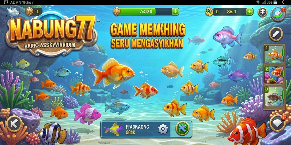 Gameplay memancing yang menakjubkan dengan suasana alam.