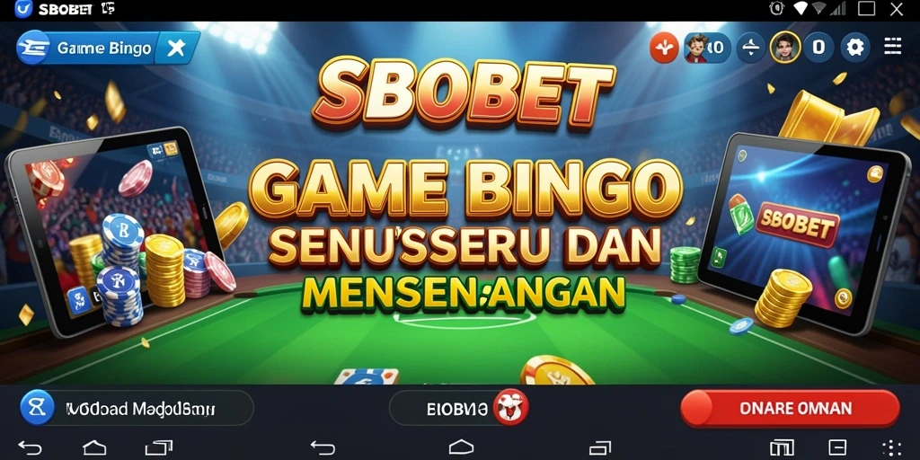 Tampilan gameplay SBOBET yang memukau dan interaktif dalam permainan Bingo.