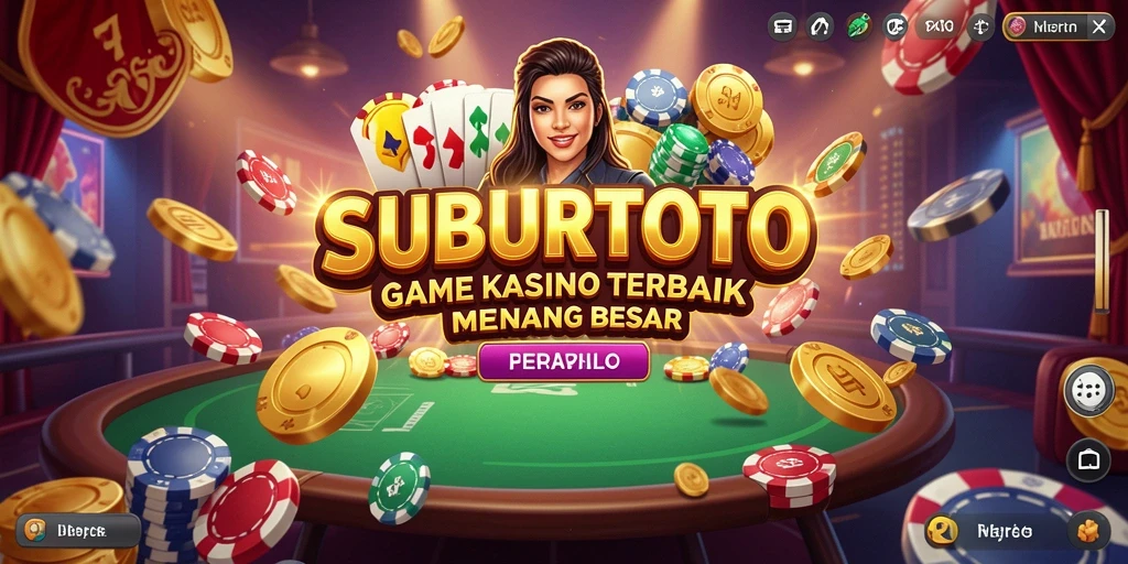 Tampilan gameplay menarik dari SUBURTOTO dengan efek kasino.