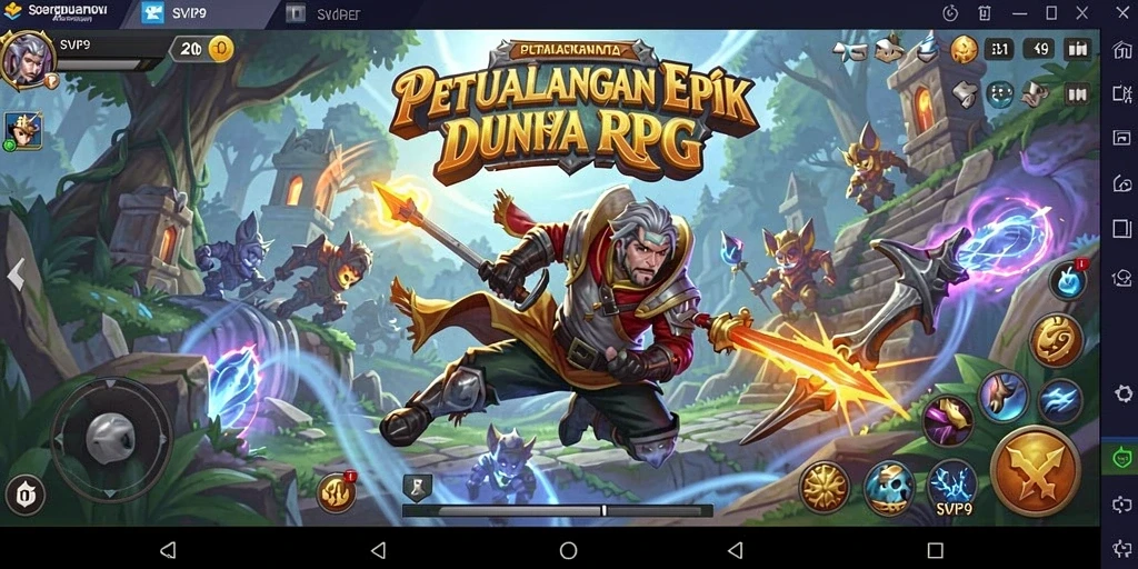 Tampilan gameplay menarik dari SVIP9 dengan pertarungan seru dan eksplorasi mendalam.